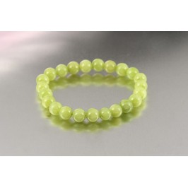 Náramek - světle zelené korále